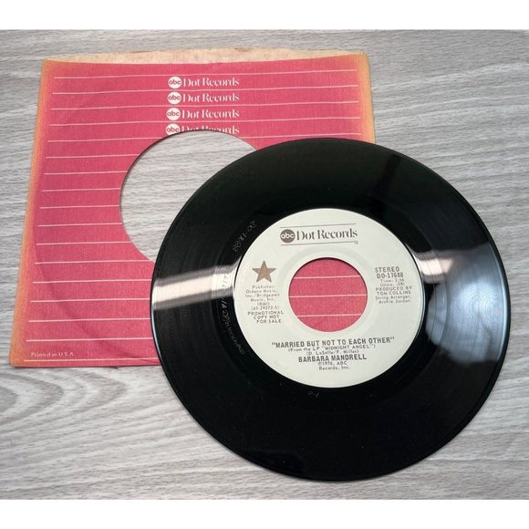 Media Barbara Mandrell Married But Not To Each Other 45 Country Vinyl